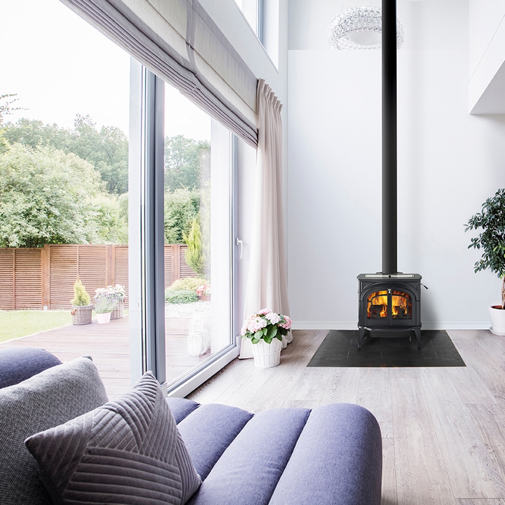 Image of a living room with fireplace